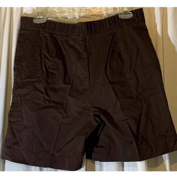 Kim Rogers Dark Brown Shorts Womens Size10 Belt Loops Pockets Button Zip Closure - Picture 3 of 7